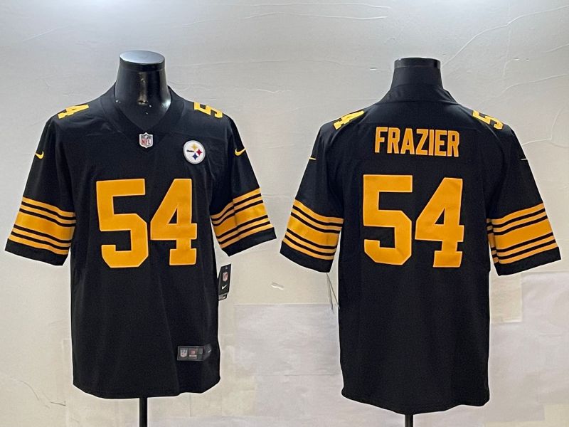 Men Pittsburgh Steelers #54 Frazier Black 2024 Nike Limited NFL Jersey style 0115->pittsburgh steelers->NFL Jersey